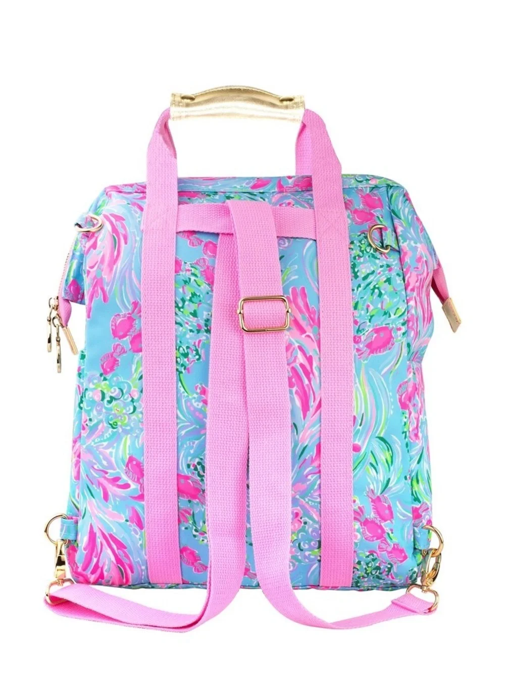 Lilly Pulitzer | Backpack Beach Cooler Pool Best Fishies Shoulder Strap Pink